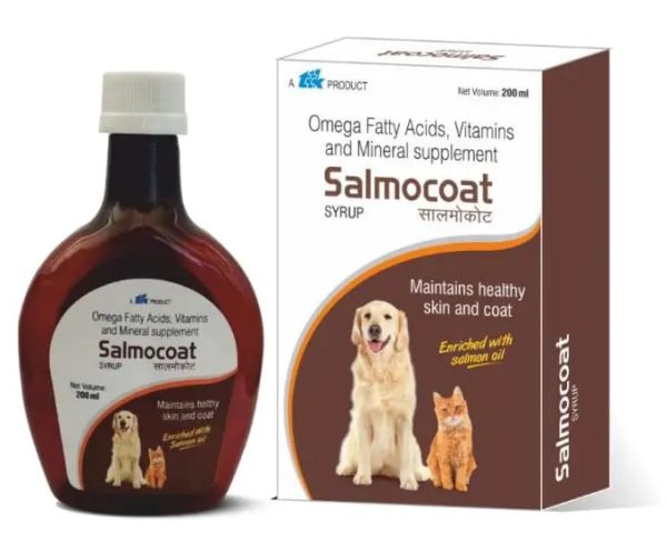 Ttk Salmocoat Syrup for Dogs& Cats -200 ml Fashion