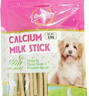 Gnawlers Calcium Milk Stick Dog Treat, 270 g For Sale