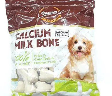 Gnawlers Calcium Milk Bone Dog Snacks  (35×1) Online Sale