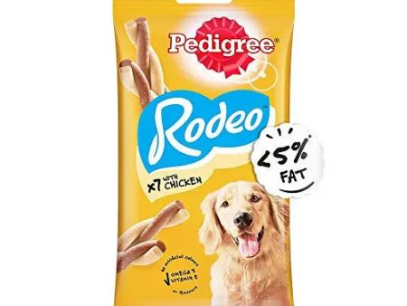 Pedigree Rodeo Adult Dog Treat, Chicken - 123 g Pack (7 Treats) on Sale