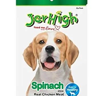 JerHigh Dog Treats, Spinach Stix, 70 g Online Hot Sale