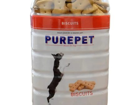 Purepet Chicken Flavour Real Chicken Biscuit Dog Treats Jar, 1kg Online Sale