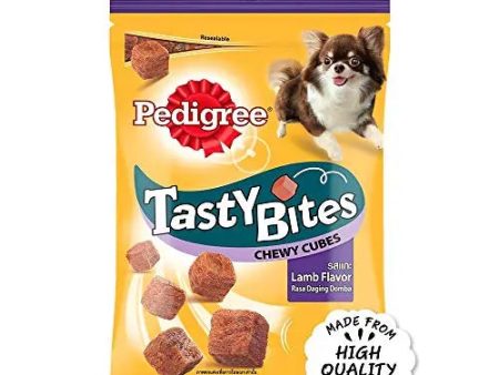 Pedigree Tasty Bites Chewy Cubes, Lamb Flavour- 50 g Pouch Online now