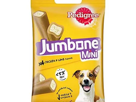 Pedigree Jumbone Mini Adult Dog Treat, Chicken & Lamb - 160 g Pack (4 Treats) For Discount