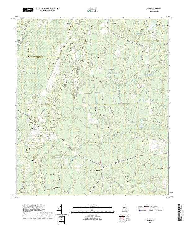 US Topo 7.5-minute map for Tarboro GA Online Hot Sale