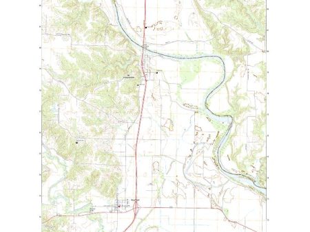 USGS US Topo 7.5-minute map for Wayland MOIA 2021 on Sale