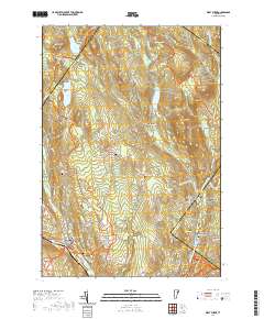 USGS US Topo 7.5-minute map for West Burke VT 2021 on Sale