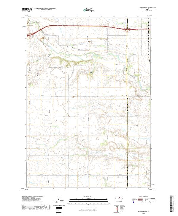 US Topo 7.5-minute map for Mason City SE IA Hot on Sale