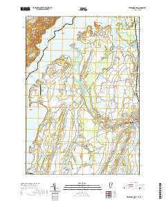 USGS US Topo 7.5-minute map for Vergennes West VTNY 2021 For Sale