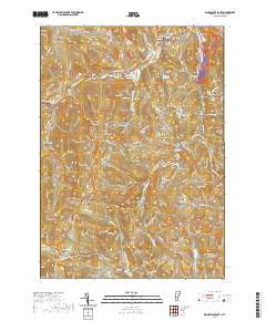 USGS US Topo 7.5-minute map for Woodstock South VT 2021 Cheap