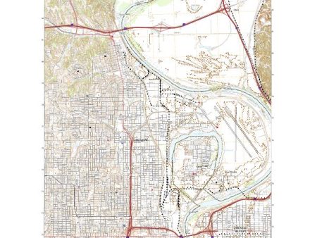 USGS US Topo 7.5-minute map for Omaha North NEIA 2021 For Cheap