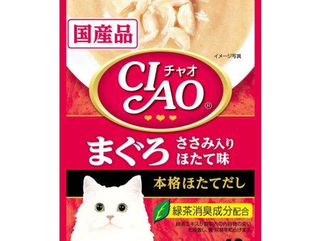 10% OFF: Ciao Creamy Soup Tuna Maguro, Chicken Fillet & Scallop Pouch Cat Food 40g x 16 Fashion