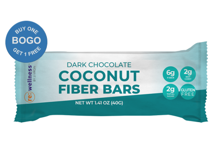 Dark Chocolate Coconut Fiber Bars - Case of 12 Sale